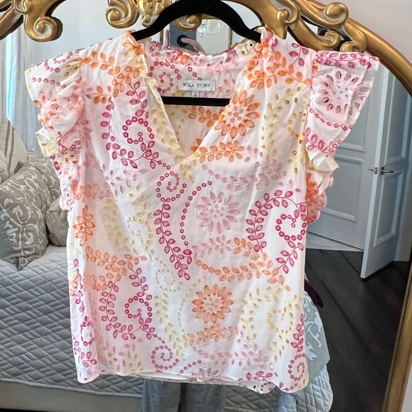 Willa Story Tops - Willa Story embroidered top